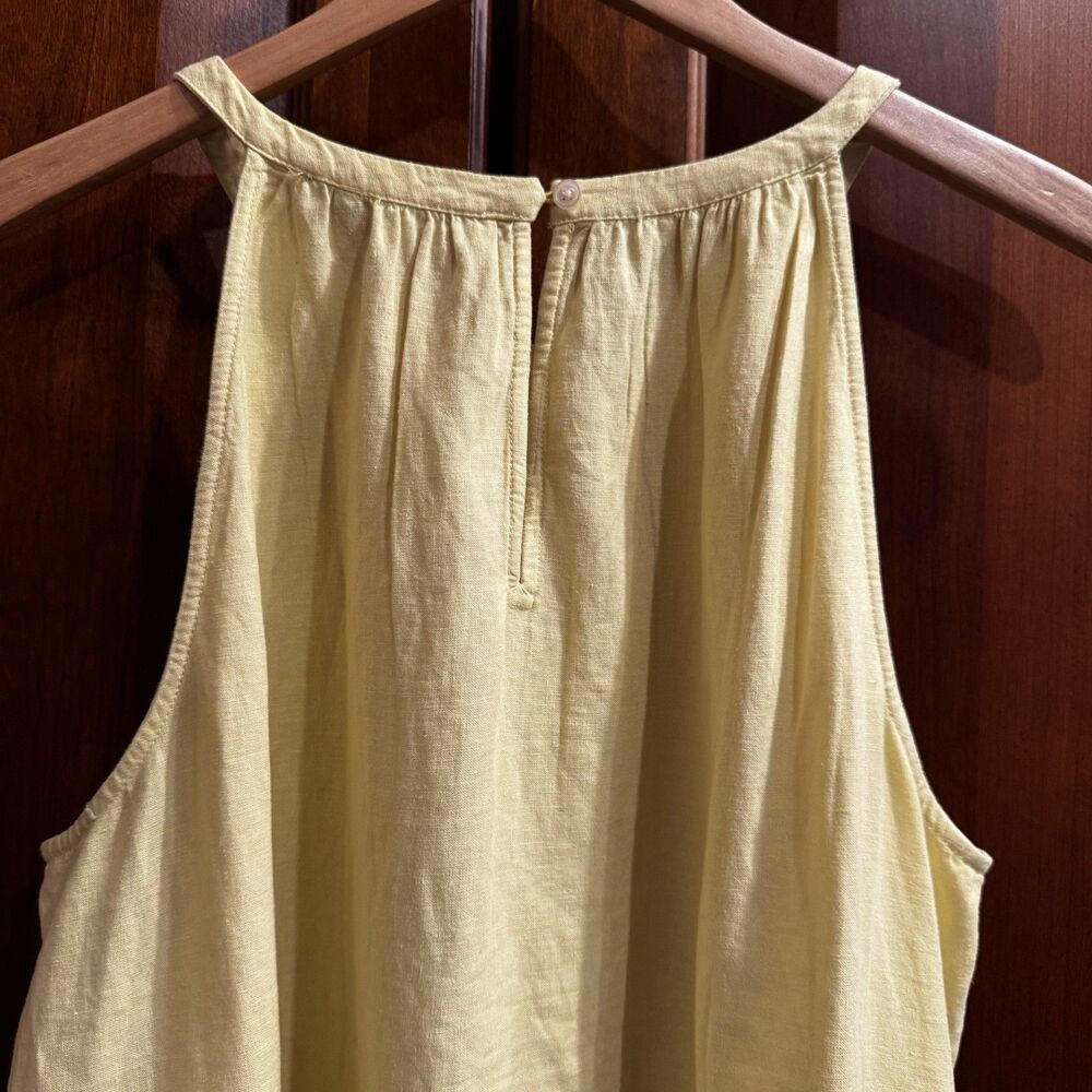 LOFT Yellow Linen Blend Eyelet Embroidered Sleeveless Tank Top NWT XL - Picture 16 of 16